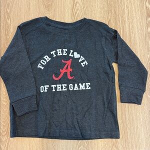 Dark Gray University Graphic Kids Long Sleeve Tee